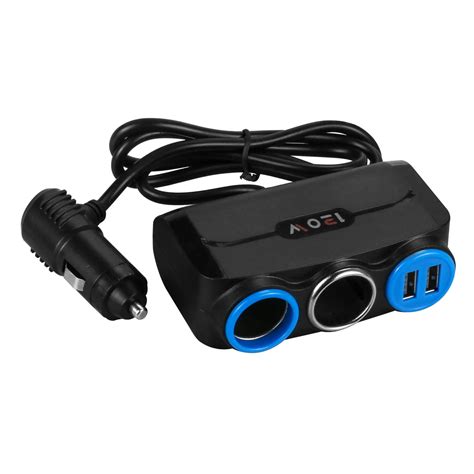 Car Intelligent Socket,2 Socket Car Cigarette Lighter Adapter 120W High Power Output Automatic ...