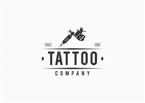 Premium Vector | Tattoo machine logo design vector illustration template