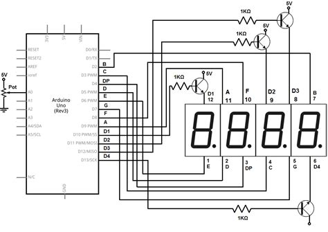 7 Segment Display Circuit Diagram Download