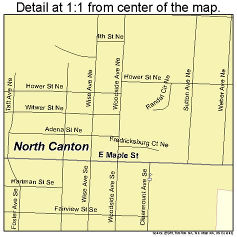 North Canton Ohio Street Map 3956294