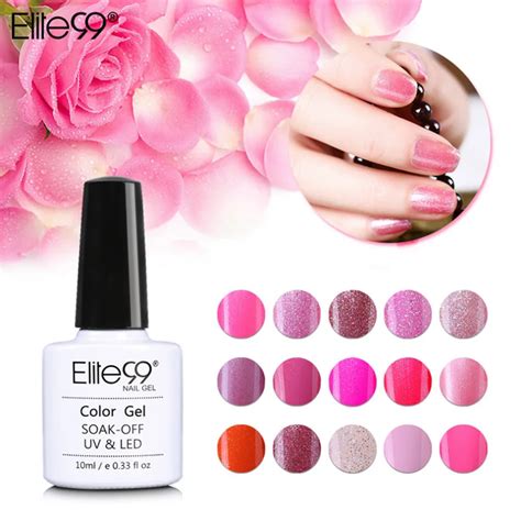 Elite99 10ml Magenta Color Series Gel Nail Polish Semi Permanent Gelpolish Need Lamp Curing New ...