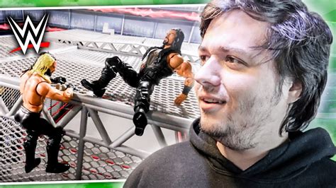 WWE Action Figures Have The Best Hell In A Cell Match Ever - YouTube