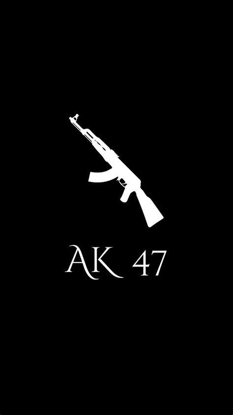 Ak 47 Wallpaper Black