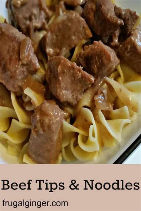 Slow Cooker Beef Tips & Noodles Recipe