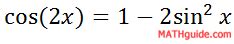 Double Angle Formulas