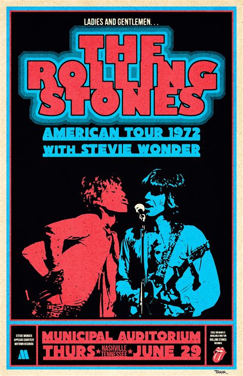 Rolling Stones 1972 Tour Poster | Etsy