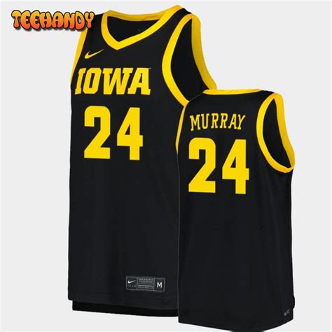 Men's Iowa Hawkeyes Kris Murray Black Replica Basketball Jersey