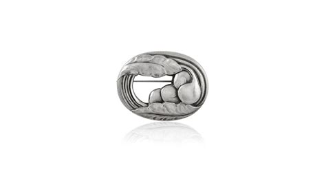 Georg Jensen Art Nouveau Brooch 18 - Greg Pepin Silver