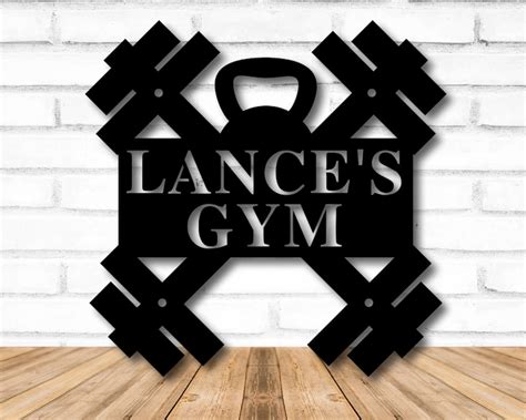 Personalized Home Gym Signs for Workout Room Personalized | Etsy