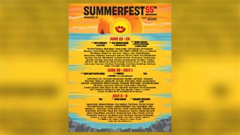 Milwaukee Summerfest announces full lineup | 100.1 Jack FM