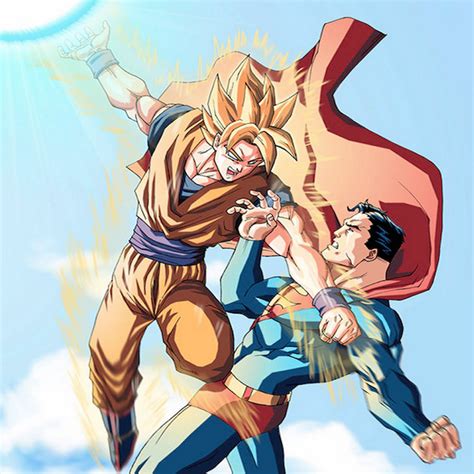 Goku Vs Superman Drawings