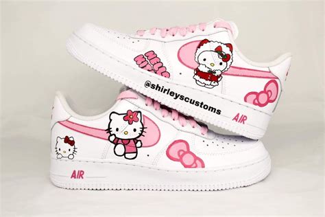 Hello Kitty Nike Air Force 1s | THE CUSTOM MOVEMENT in 2021 | Hello kitty shoes, Hello kitty ...