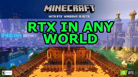 RTX/Ray Tracing in any world: Minecraft Bedrock - YouTube