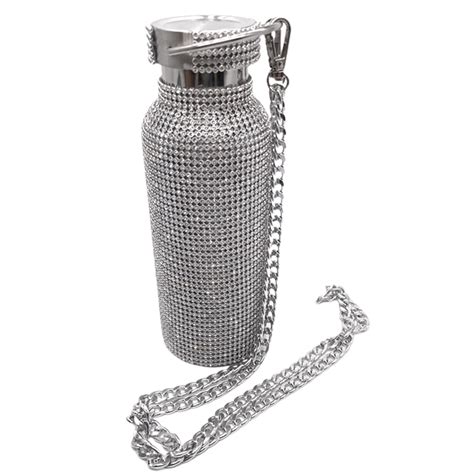 TOPOINT Rhinestone Thermos Cup, Stainless Steel Thermal Bottle, High-End Insulated Thermos ...