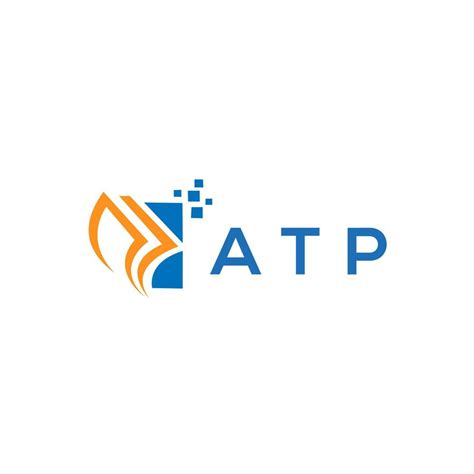 ATP credit repair accounting logo design on white background. ATP creative initials Growth graph ...