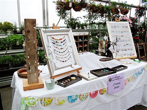 My craft show table | Craft display, Bracelet displays for craft shows ...