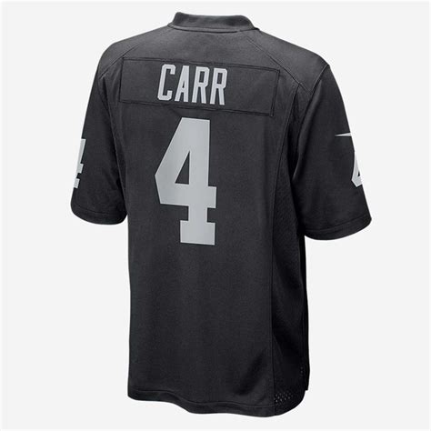 Nike NFL Game Team Derek Carr Las Vegas Raiders Jersey