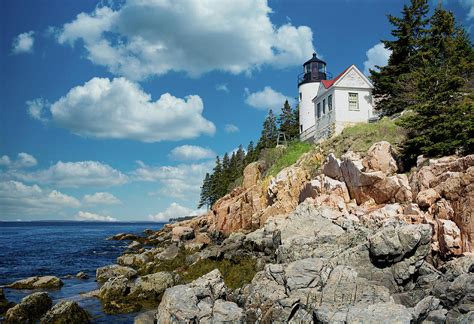 Bar Harbor Lighthouse Maine Photograph by Dana Bibeault - Fine Art America