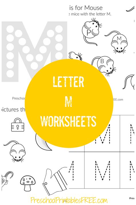 Preschool Letter M Worksheets – Free Preschool Printables