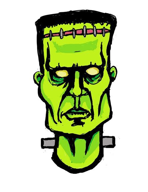 Frankenstein Cartoon Face - Cliparts.co