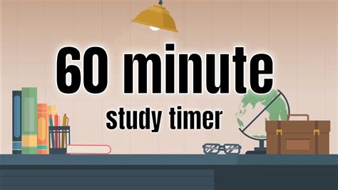 Relaxing 1 hour study timer with alarm & no music | 25/5/25/5 - YouTube