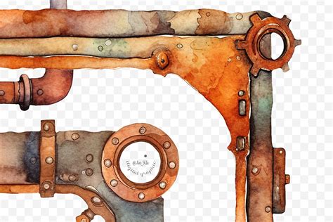 Rusty Metal Frames Clipart By An_Kle | TheHungryJPEG