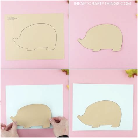 Cute Hedgehog Template - 3 Ways To Make Hedgehogs For Fall! - I Heart ...