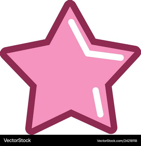 Pink star icon Royalty Free Vector Image - VectorStock