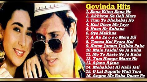 Govinda 💞 Karishma Kapoor||90's Block Buster Romantic💖💘hit Songs Collection|| Govinda Hit Songs ...