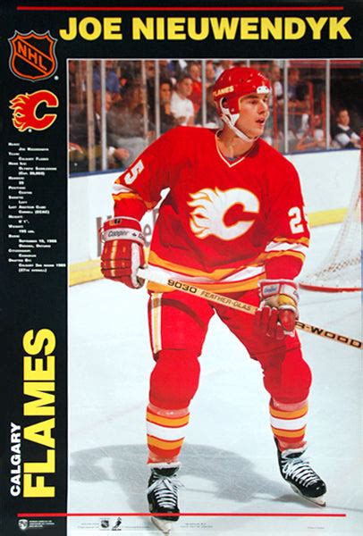 Joe Nieuwendyk "Classic" Calgary Flames NHL Action Poster - Norman James 1990 – Sports Poster ...