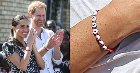 Meghan Markle and Prince Harry's Matching Justice Bracelets | POPSUGAR ...