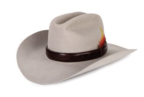 Larry Hagman “J. R. Ewing” signature hat worn during : Lot 1166