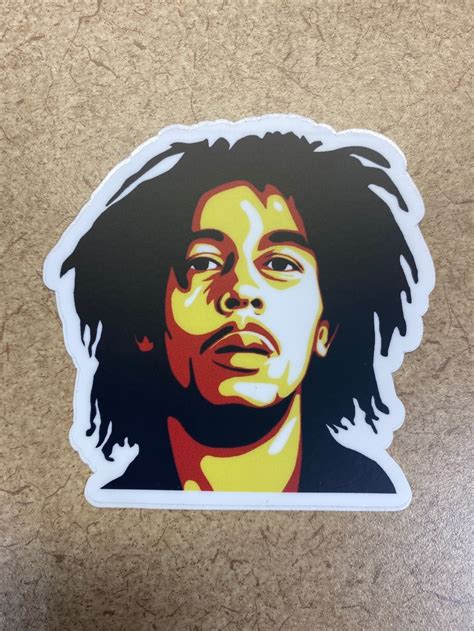 3 Bob Marley Sticker - Etsy