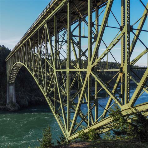 Deception Pass Bridge stock photo. Image of architecture - 102576614