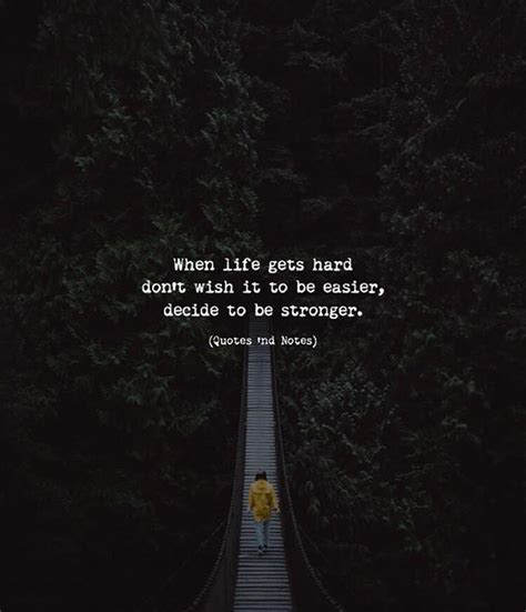 When life gets hard don’t wish it to be easier, decide to be stronger. —via http://ift.tt ...