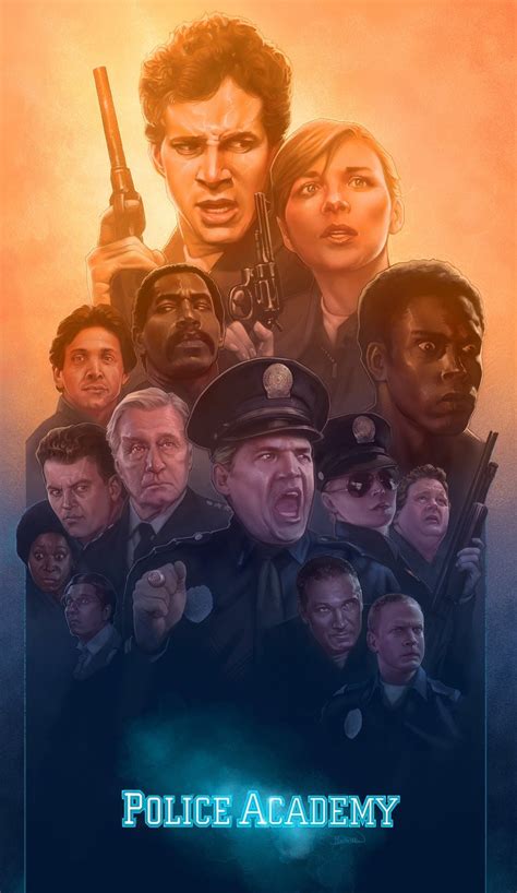 Police Academy Poster Art by Barret Chapman [It Came from 1984]