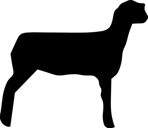 Lamb Clip Art | Sheep silhouette, Showing livestock, Pig silhouette