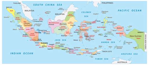 2: The Map of Indonesian Archipelago. Source: World Atlas 2021 ...