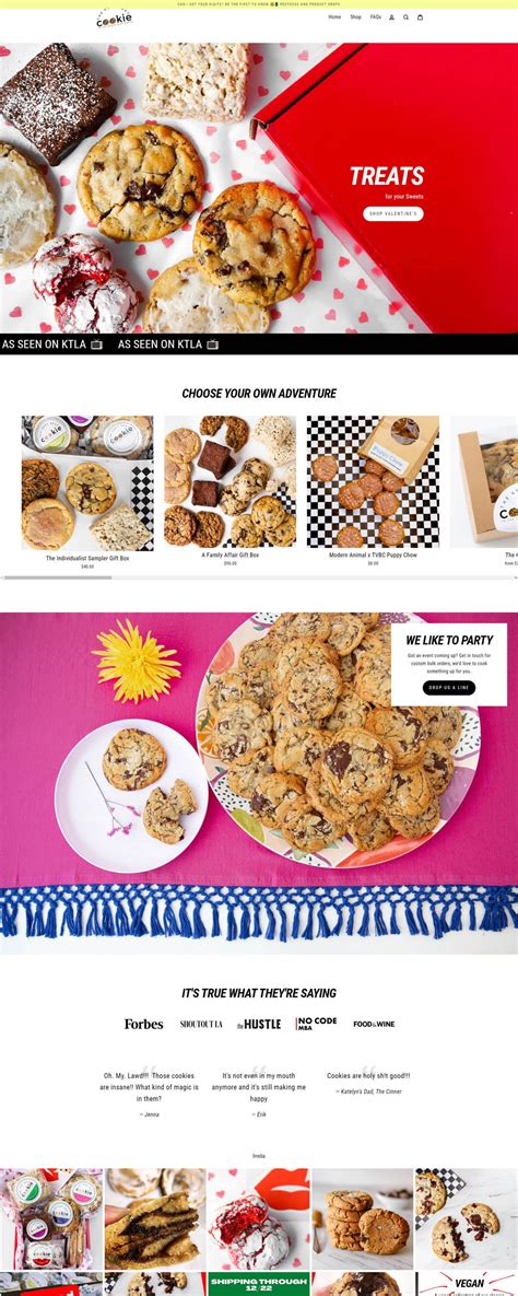 The Very Best Cookie | eCommerce Website Design Gallery & Tech Inspiration