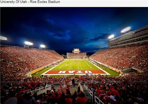 University of Utah Utes football - inside Rice - Eccles Stadium ...