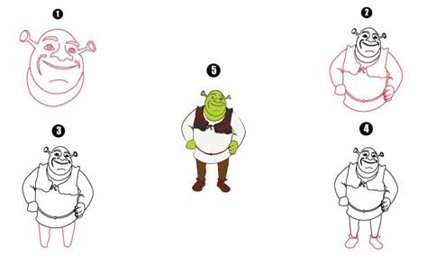 Shrek Drawing - A Step By Step Tutorial - Cool Drawing Idea