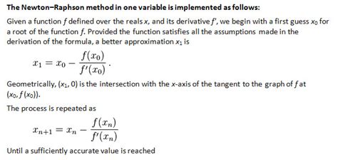 Newton-Raphson Method - Numerical methods