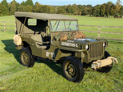 Willys MB, Ford GPW & Hotchkiss World War 2 Military Jeeps for Sale UK