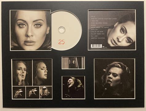 ADELE 25 Album Display Deluxe With Authentic Cd - Etsy UK