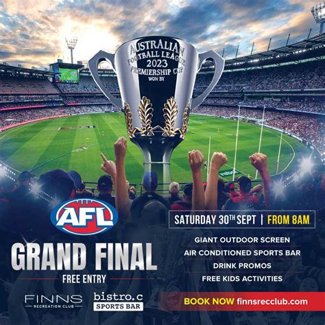 AFL GRAND FINAL 2023 - FINNS Recreation Club Reservations