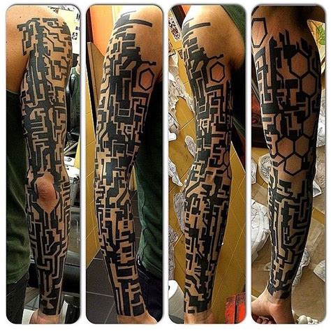 Cyberpunk Sleeve Tattoo - Printable Calendars AT A GLANCE