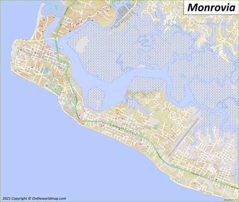 Monrovia Map | Liberia | Detailed Maps of Monrovia