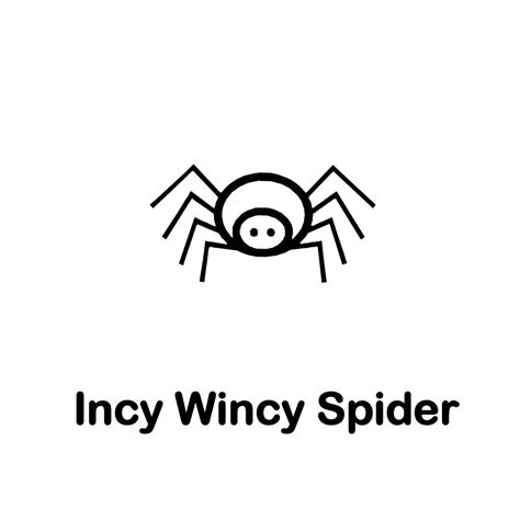 Incy Wincy Spider Songsheet - Singing Hands