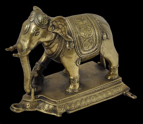 Indian or Sri Lankan Cast & Engraved Brass Elephant in 2020 | Sri ...