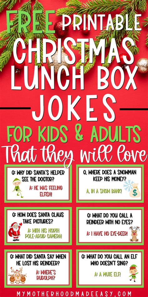 Are you Looking for funny Christmas Jokes for Kids to put in their lunch box notes? Check out ...